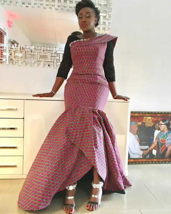 Actress Ini Edo fabulous in ankara dress for #ibomfest2016